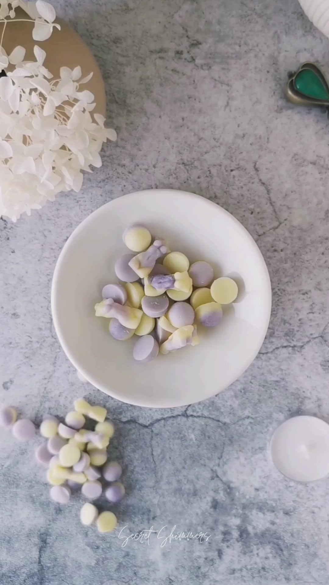 Secret Shimmers Lavender and Lemon Wax Melts